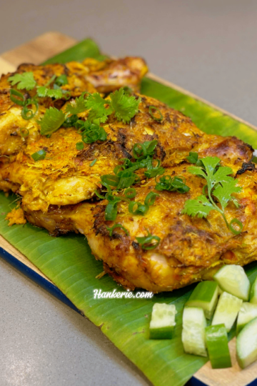 Air fried Malaysian Style Chicken Drumstick