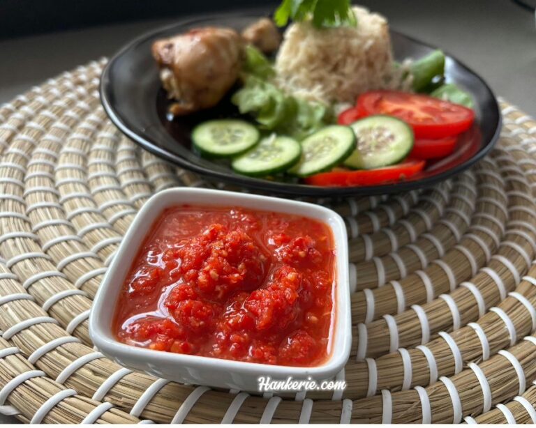 Chicken Rice Garlic Chilli Sauce
