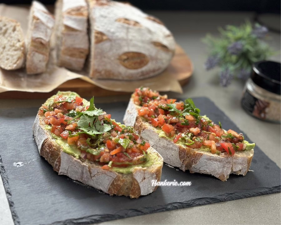 Bruschetta Avocado Sourdough Toast