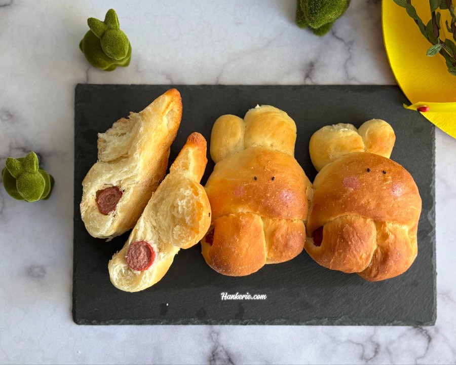 How to Make Easter Bunny Mini Hot Dog Sourdough Buns