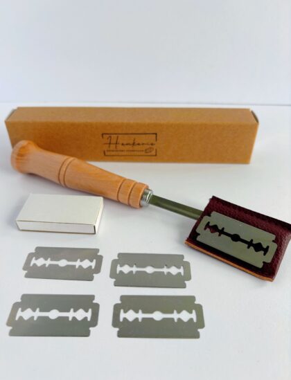 Long Blade Sourdough Scoring Lame Set with Leather Sheath