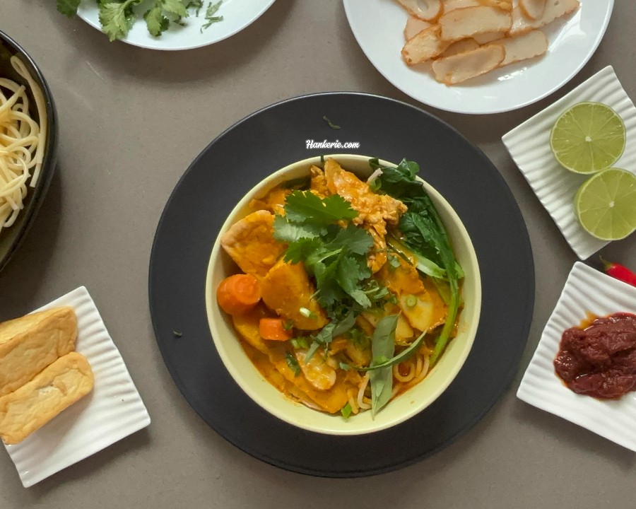 Malaysian Curry Chicken Spaghetti Noodles
