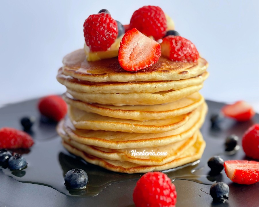 Fluffy Sourdough Pancakes