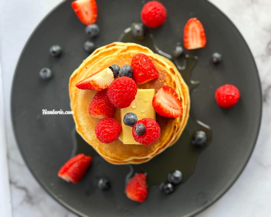 Fluffy Sourdough Pancakes