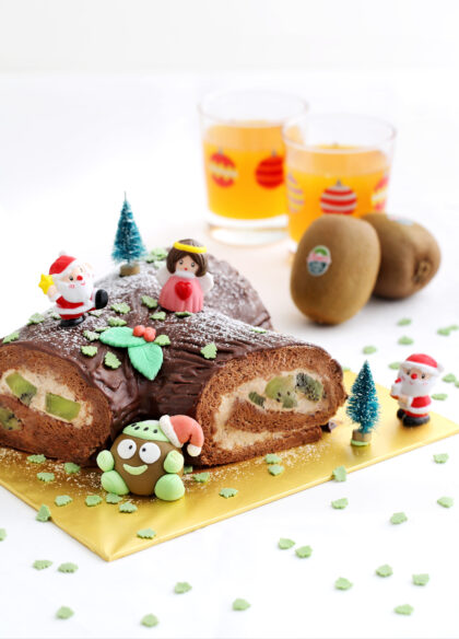 Chocolate Christmas Log Cake